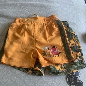 Lion King 2 piece boy swimming trunks 18-24 months